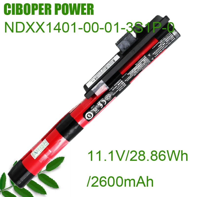 

CP Genuine Battery NDXX1401-00-01-3S1P-0 11.1V 2600mAh For Aspire One 14 Z1401 Z1402-C87P C6UV C6YW Series 18650-00-01-3S1P-0