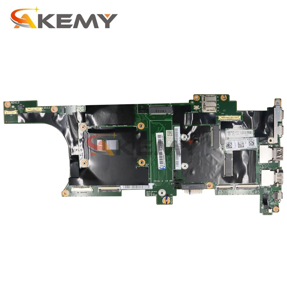 akemy for lenovo thinkpad x1 carbon 5th 2017 notebook motherboard nm b141 motherboard cpu i7 7600u7500u ram 8gb 100 test free global shipping