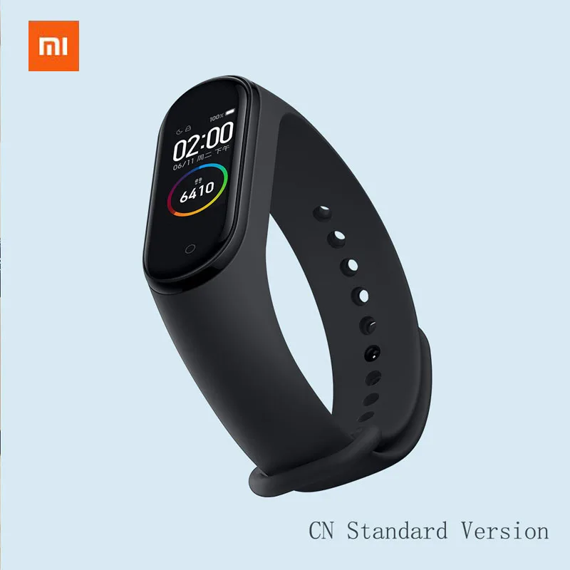 Смарт-браслет Xiaomi Mi Band 4 est Music фитнес-браслет Miband с функцией измерения сердечного