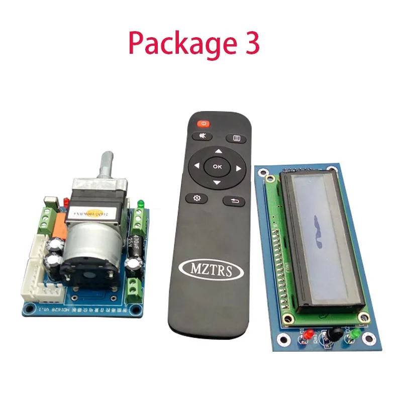 Package 3 Hi-Fi Инфракрасный пульт дистанционного управления регулятор громкости Регулировка платы APS усилитель предусилителя потенциометра двигателя автоматически регулирует громкость - Цвет: Package 3