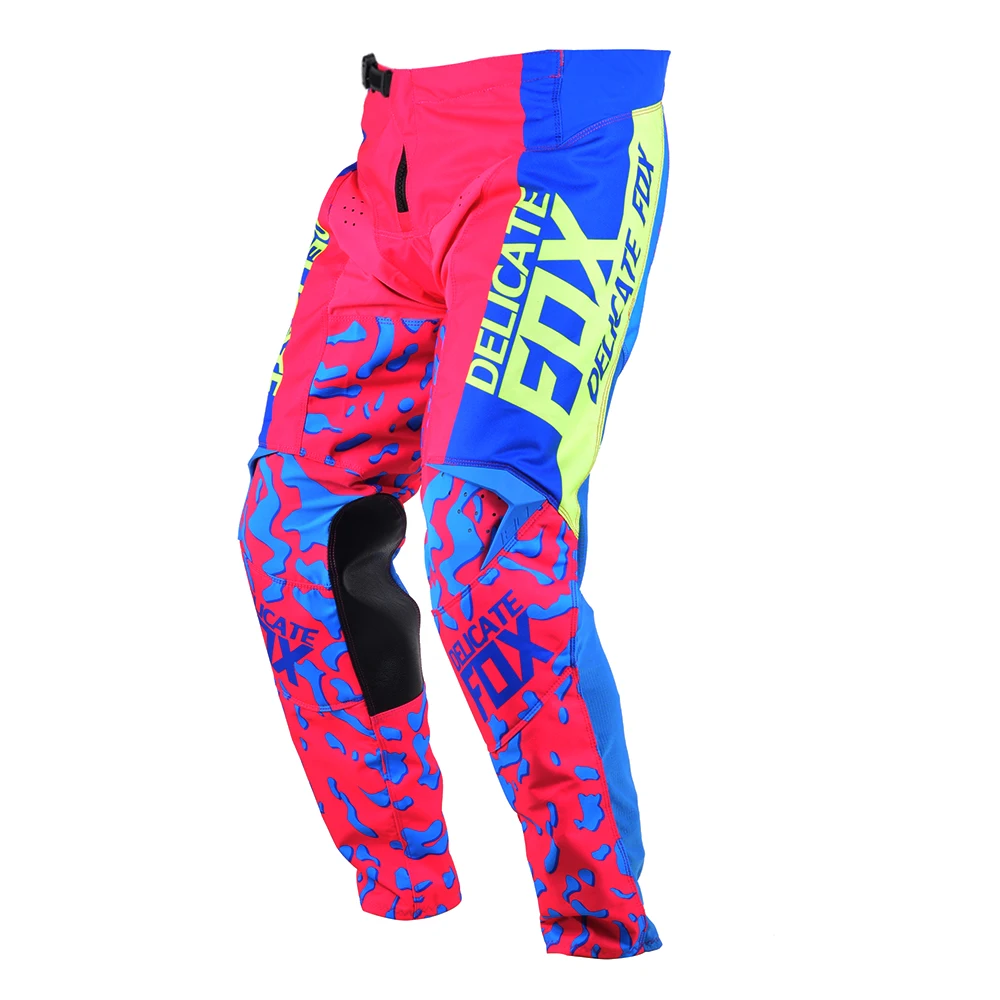 180 Pink Pants Motocross Racing MX Downhill Mountain Dirt Bike Offroad Cycling Trousers Woman Mens Unisex images - 6