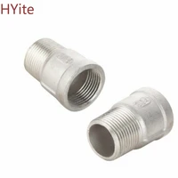 304 stainless steel pipe fitting 38 12 34 1 1 14 1 12 bsp male to female thread tube connector