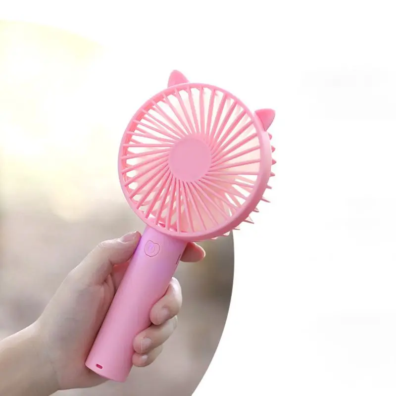 

Desktop Mini Portable Fan USB Rechargeable Handheld Fan Cooler 3 Adjustable Speed for Inddor Outdoor