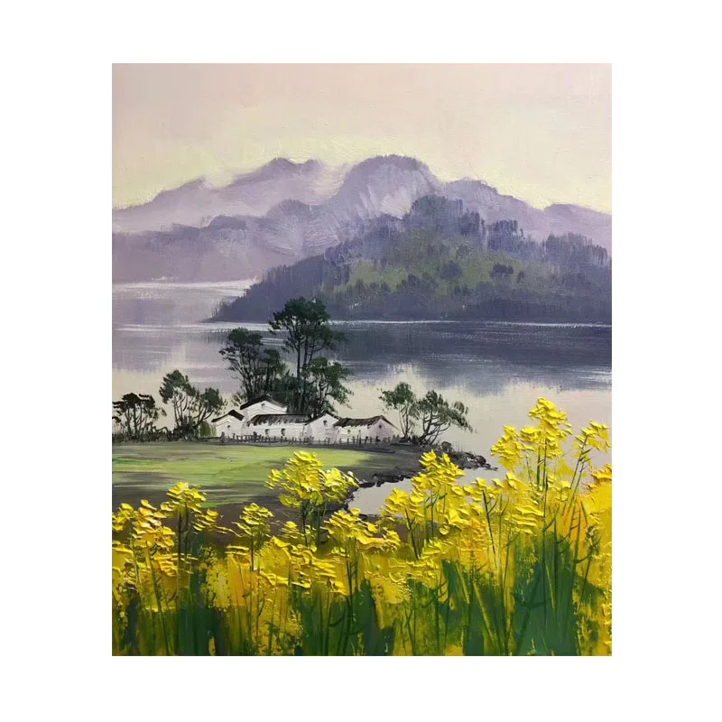 KOWELL 100% ручная роспись деревня природный пейзаж картина маслом на холсте