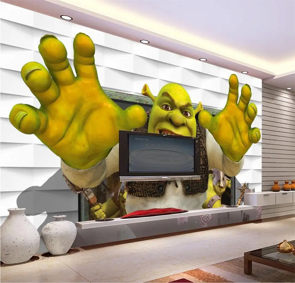 Настенные 3D обои на заказ мультяшный Монстр для гостиной белая картина дивана