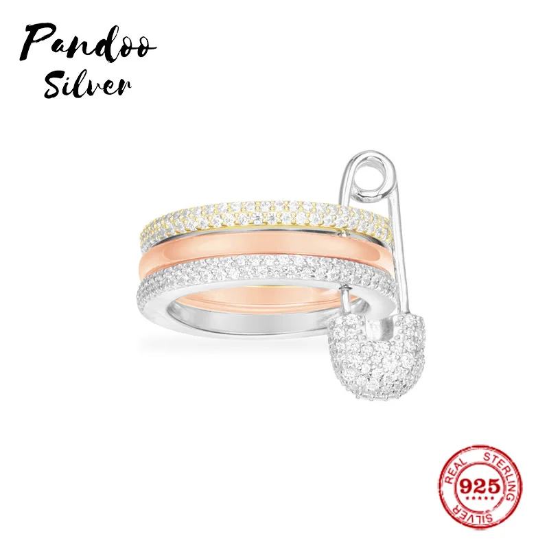 Модные очаровательные стерлингового серебра копия 1:1 Реплика серебро булавка Trio