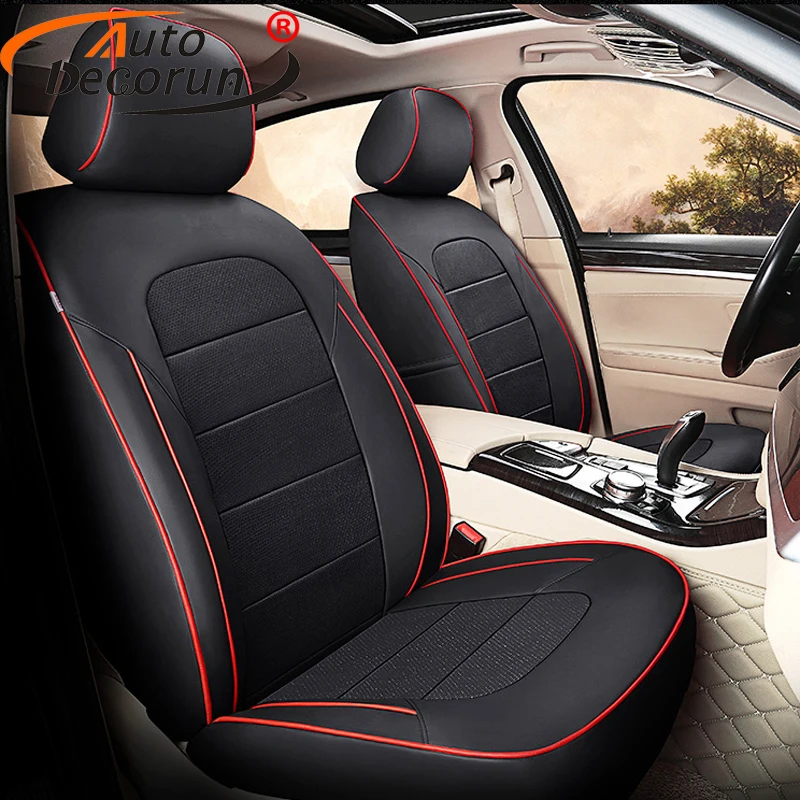 Чехлы AutoDecorun из перфорированной натуральной кожи для сидений TOYOTA SIENNA LE XLE