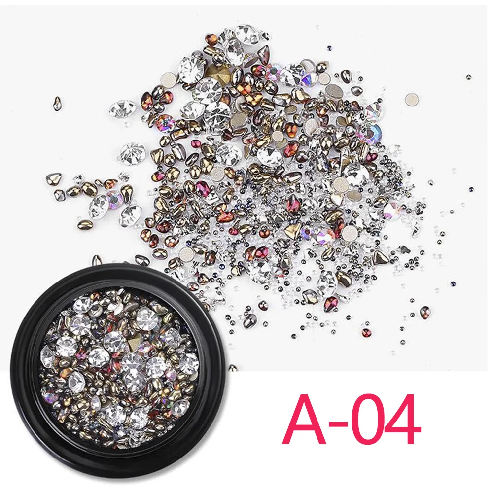 3D дизайн ногтей Стразы Украшения блестящие плоские задние стеклянные стразы из