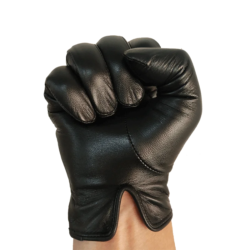 HighShine Mens Genuine Leather Gloves Male Soft Goatskin Thin Warm Winter Touch Screen Short Wrist Fashion Driving Gloves