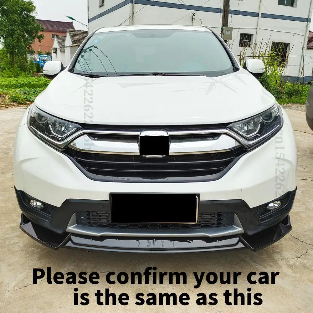 Front Bumper Lip Chin Body Kit Guard Diffuser Spoiler Deflector Carbon Fiber Look Styling For Honda CRV 2017 2018 2019 2020 |