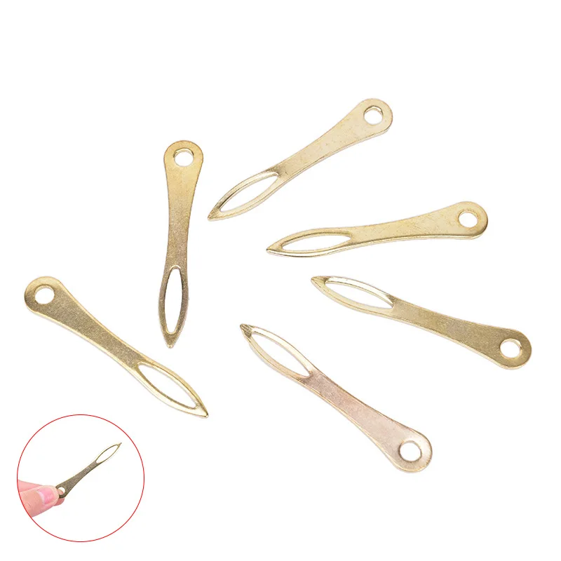 

Stainless Steel Slingshot Rubber Band Insert Tied Assistant Helper Tools Hunting Catapult Threading Needle Accessories Shooting