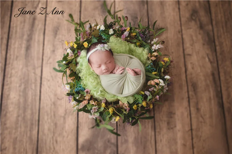 Jane Z Ann Baby искусственный венок тема набор для фотосъемки легко сочетать Новорожденные реквизит аксессуары для студийной съемки