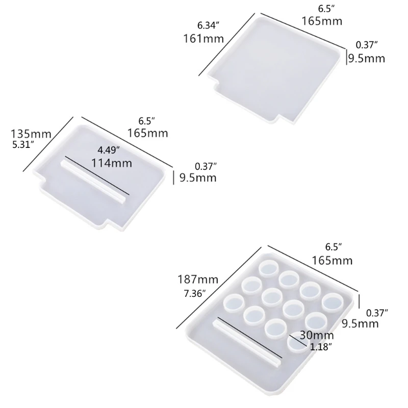 

1 Set Crystal Epoxy Resin Mold Essential Oil Storage Rack Silicone Mould DIY Crafts Organizer Display Stand Mold