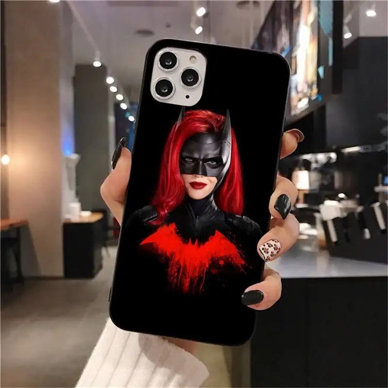

YJZFDYRM Superhero Batwoman Coque Shell Phone Case for iPhone 11 pro XS MAX 8 7 6 6S Plus X 5S SE 2020 XR case