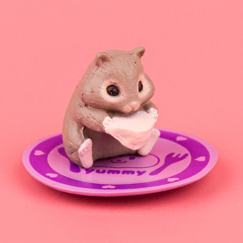 

Genuine Japan Gashapon Cute Jenga Hamster Model Animal Doll Capsule Toys Mini CartoonHamster Food Cake Ornament Girls Gift