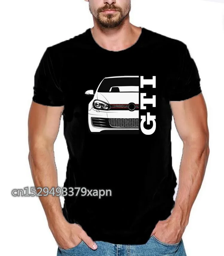 Новая немецкая Классическая футболка GTI популярная из 100% хлопка для мотоспорта