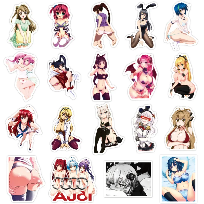 100 шт. ПВХ наклейка зло чемодан ноутбук автомобиль грузовик аниме Hentai сексуальный