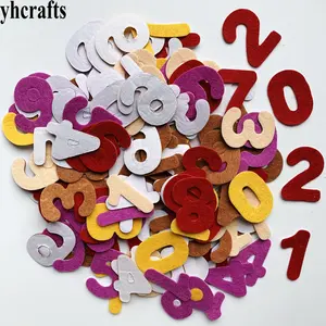150 шт.лот. 0-9 цифр, войлочные наклейки, научите себя Самообучению, поделки для детского сада, орнамент для раннего обучения, обучающие игрушки
