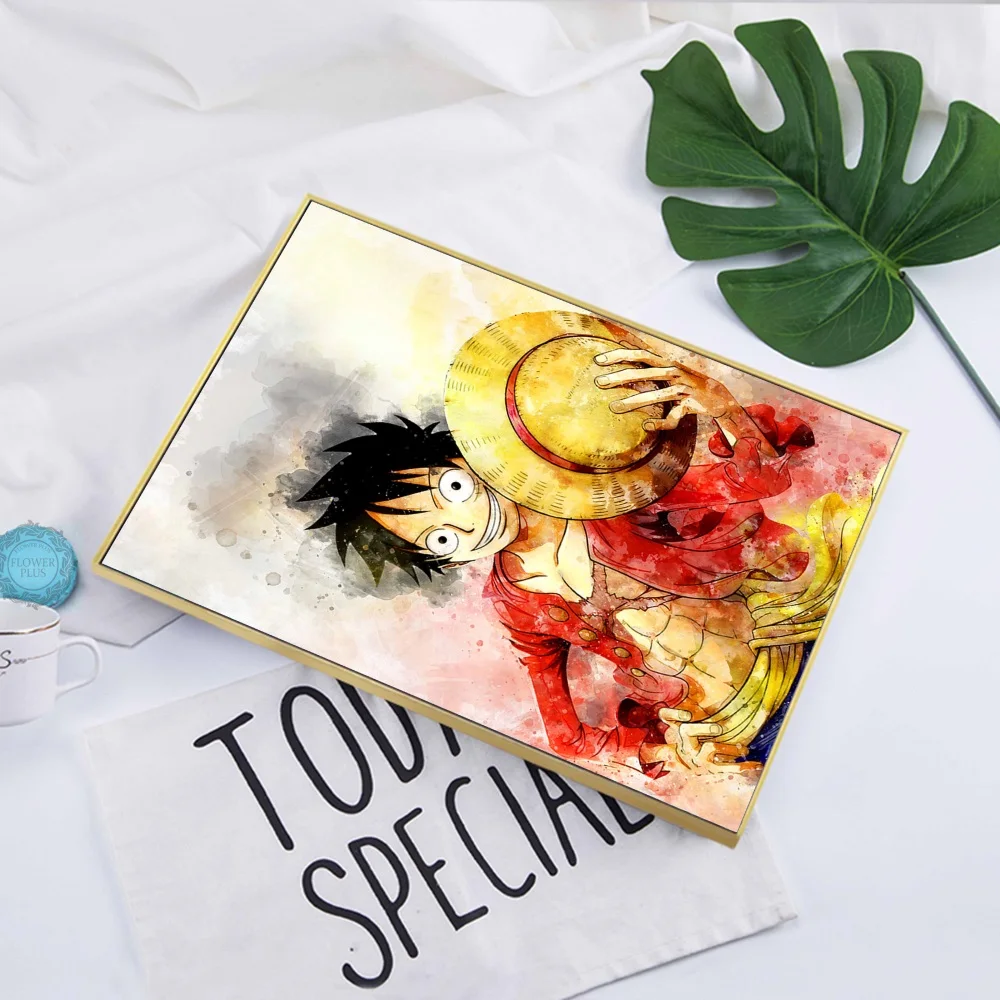 Модульная печать картины Домашний декор 1 шт. цельный Луффи Эйс Сабо аниме офис