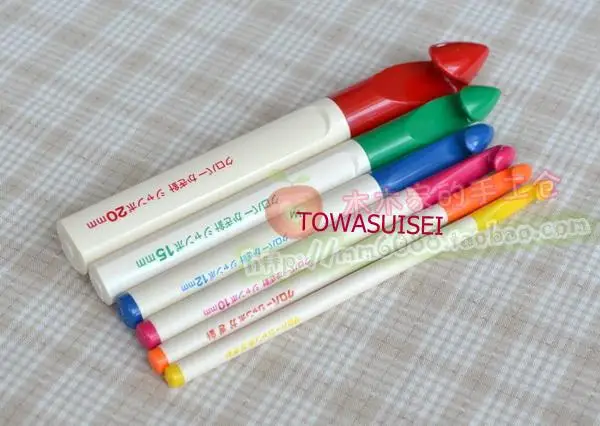 

Sweater knitting Circular Handle Crochet Hooks Smooth Weave Craft Needle clover 42-007 7mm 42-008 8mm 42-010 10mm 12mm 15mm 20mm