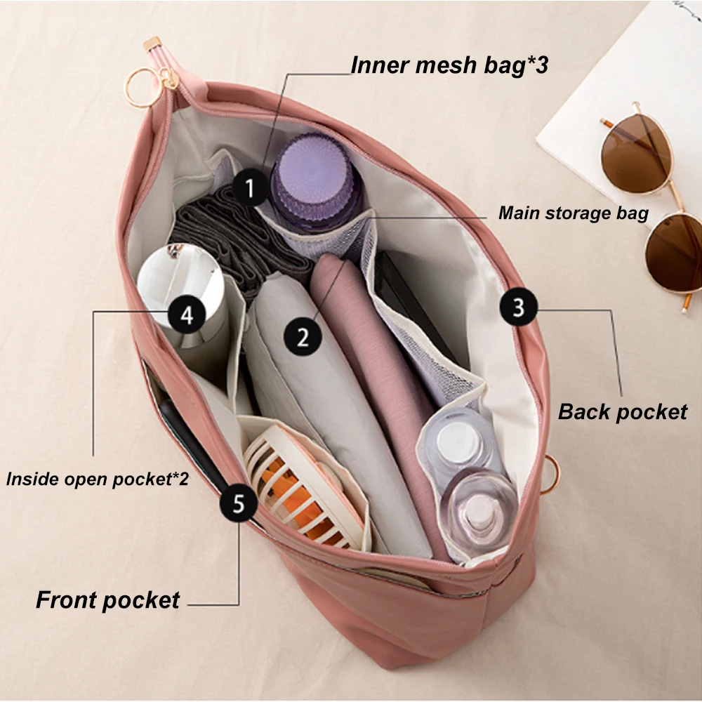 2PCS/SET PVC Swimming Bag Gym Tote Transparent Handbags Clear Beach Pool Swim Storage Bags For Women Tavel Waterproof Bag XA232A