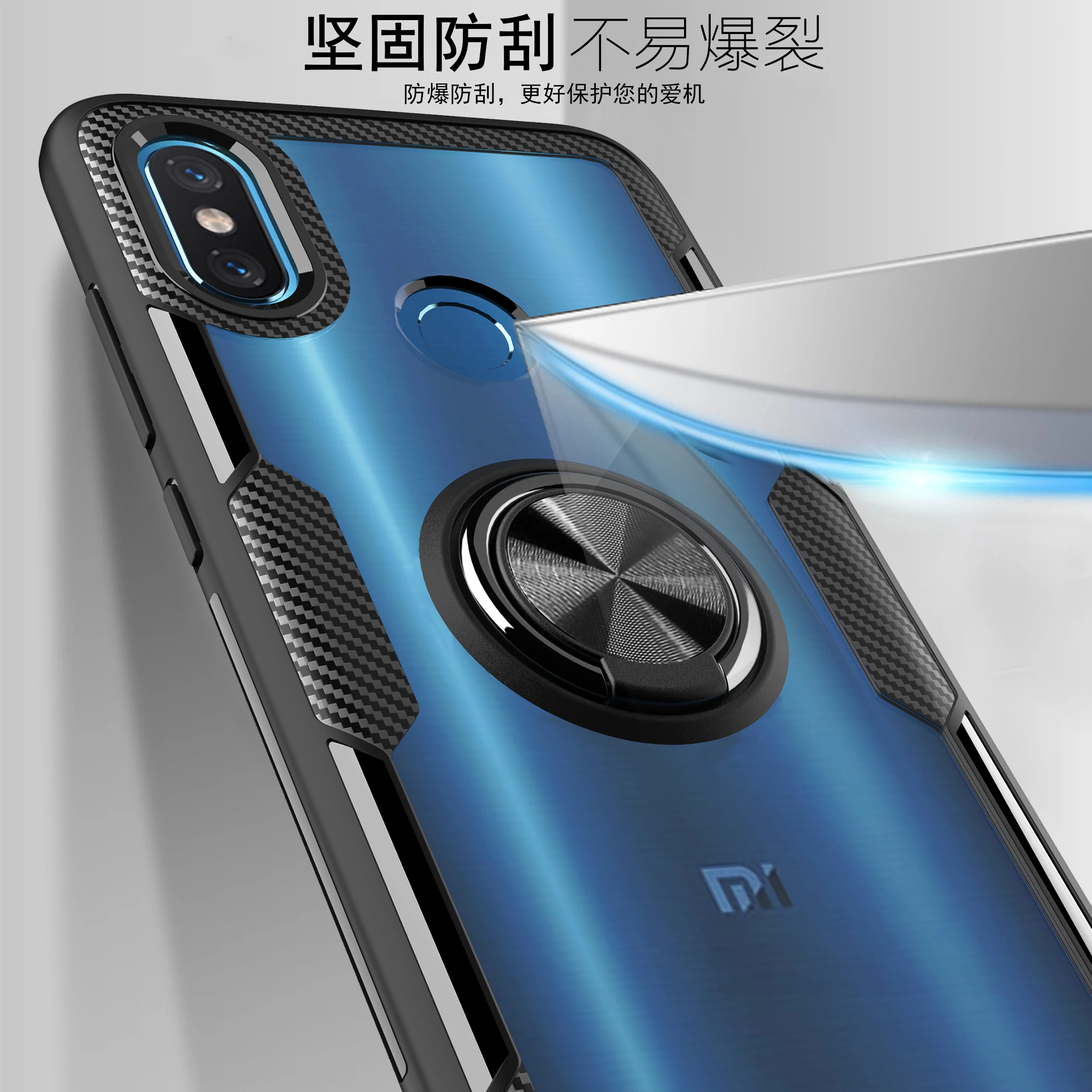 Мягкий прозрачный чехол для телефона Xiaomi Redmi Note 5 8 8SE 10 9 9SE 7 K20 9T CC9 A3 Lite Pro Кольцо