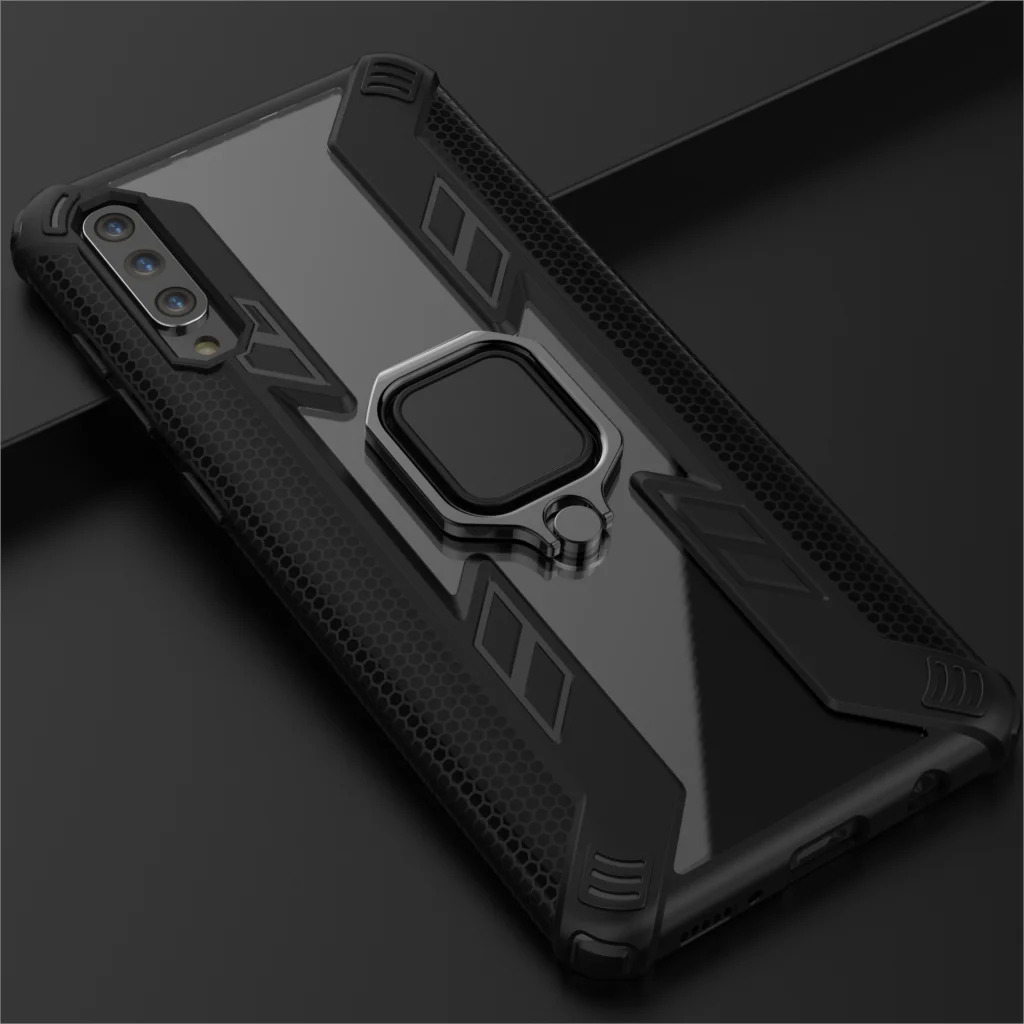 KEYSION противоударный бронированный чехол для Red mi K20 Pro Note 7 Pro 7S чехол для телефона с подставкой для Xiaomi mi 9T mi 9T Pro mi 8 Lite - Цвет: Черный