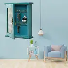 Деревянный шкаф с ключом настенный ящик для хранения ключей, декоративный, в пасторальном стиле, для дома, отеля, на полпути к кухне