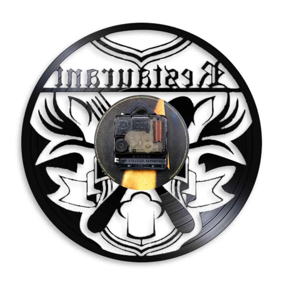 Настенные часы с виниловой пластиной для ресторана и бизнеса декор кухни повара