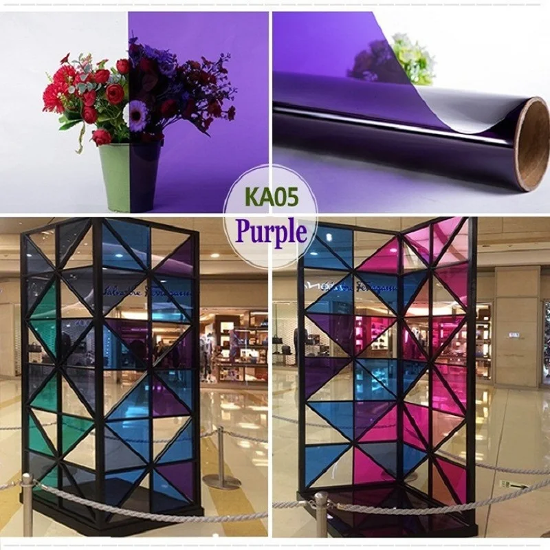 

Наклейка из фиолетового стекла, самоклеящаяся, съемная, защита окон, УФ-защита, для дома, офиса, рынка, декор для детского сада, Тонировочная ...