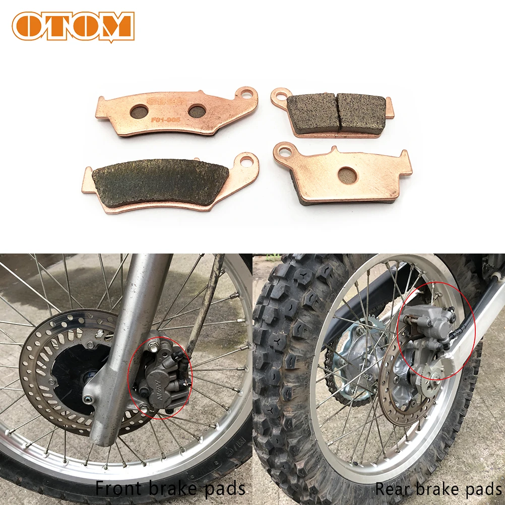 

Тормозные колодки OTOM для мотоцикла, передние и задние тормозные диски на медной основе для HONDA CRF KAWASAKI KX GAS SUZUKI RM DRZ400 TM YAMAHA YZ