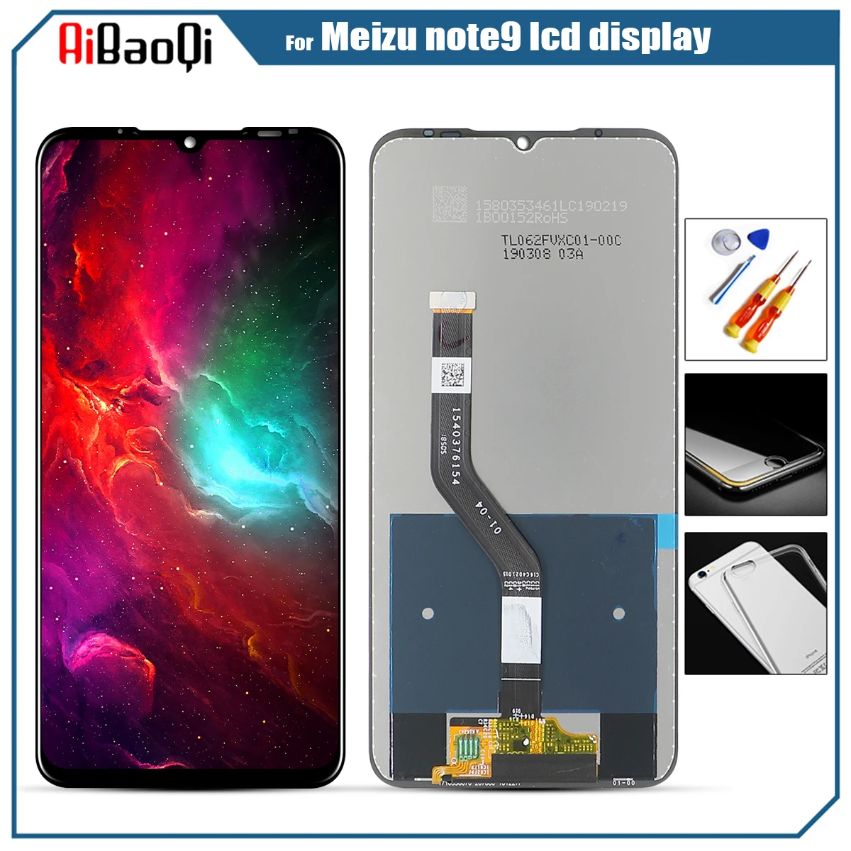 Оригинальный Для Meizu note 9 сенсорный Экран планшета + для ЖК дисплей Дисплей 6 2