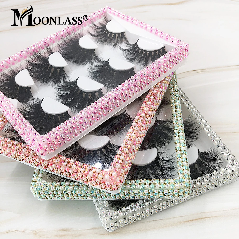 

Драматические норковые ресницы 25 мм, Короткие натуральные норковые ресницы, 4 пары, коробка для ресниц, набор пушистых длинных накладных рес...