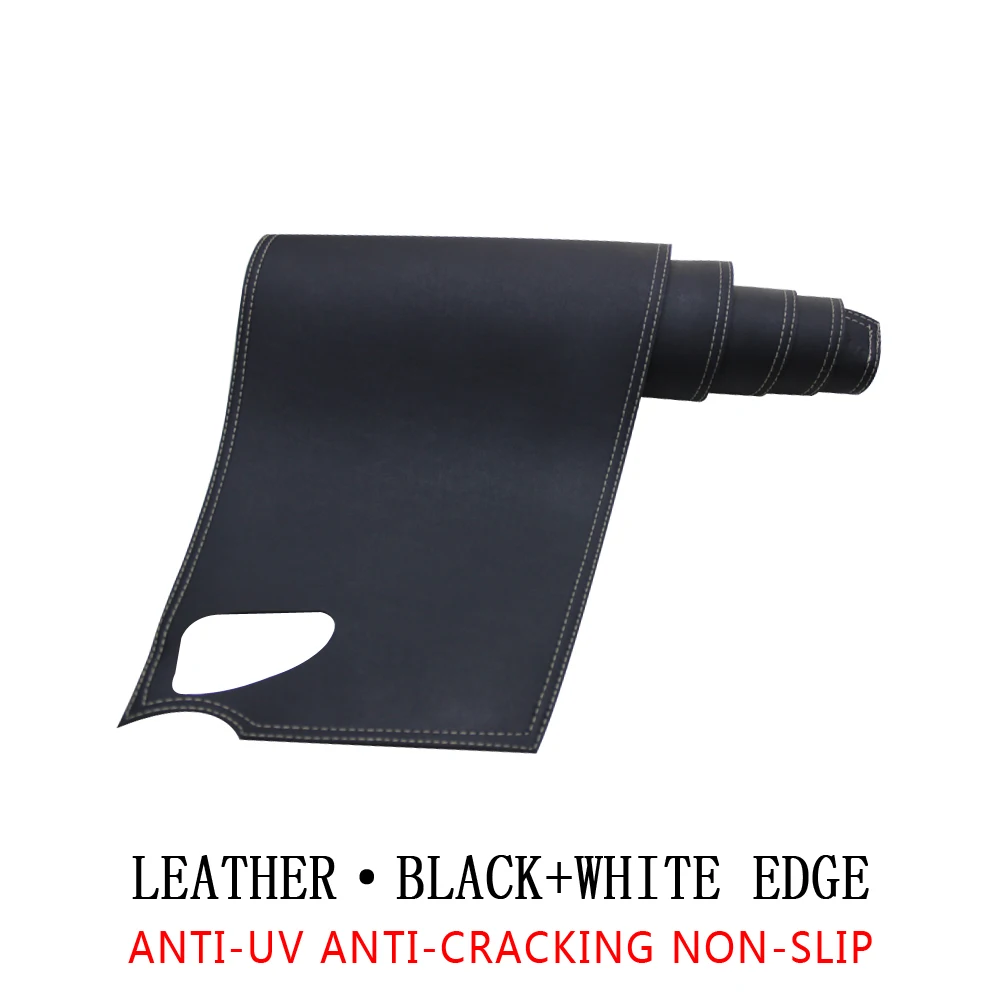 BLACK WHITE EDGE PNSL накладка на приборную панель автомобиля, коврик для приборной панели, коврик для Mazda 6 GH 2008-2013, защита от солнца, противоскользящий, защита от ультрафиолета - Название цвета: BLACK WHITE EDGE