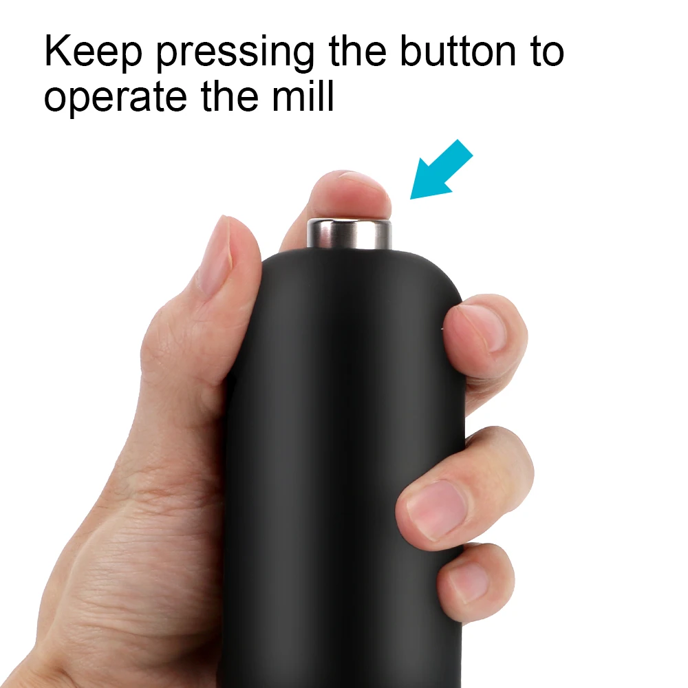 

With LED Light Seasoning Bottle Electric Automatic Pepper Salt Mill Kitchen Accessories Kitchen Tools Spice Grinder