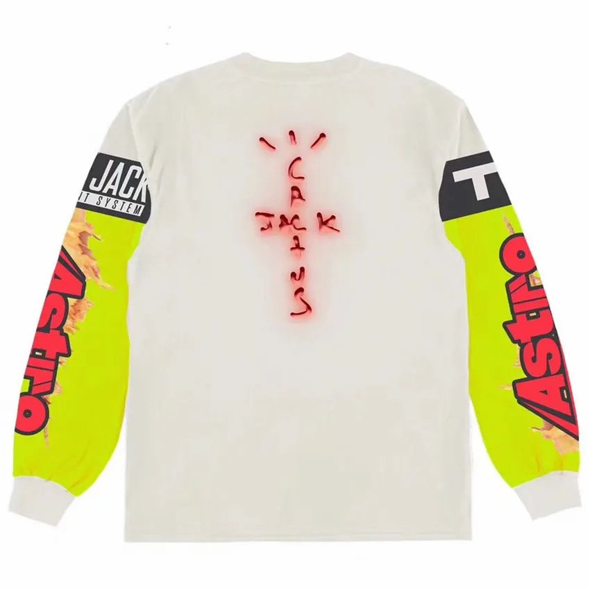 

New Travis Scott GAMING LS T Shirt Men Women Astronomical T-shirt Tees oversized best seller