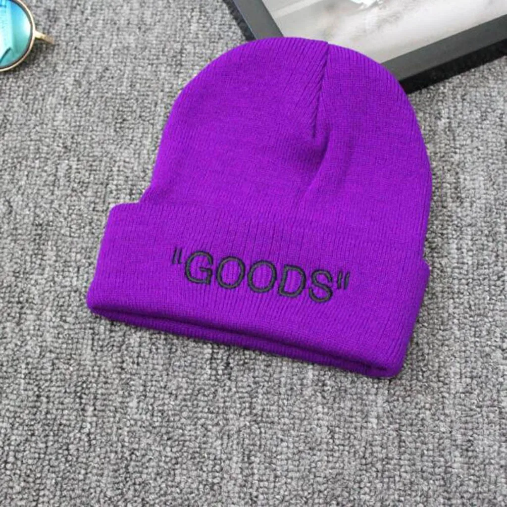 

2020 Winter Beanies Caps For Adult Unisex Fashion Letter Embroidered Hats Knitted Wool Hat bonnet hiver 03*