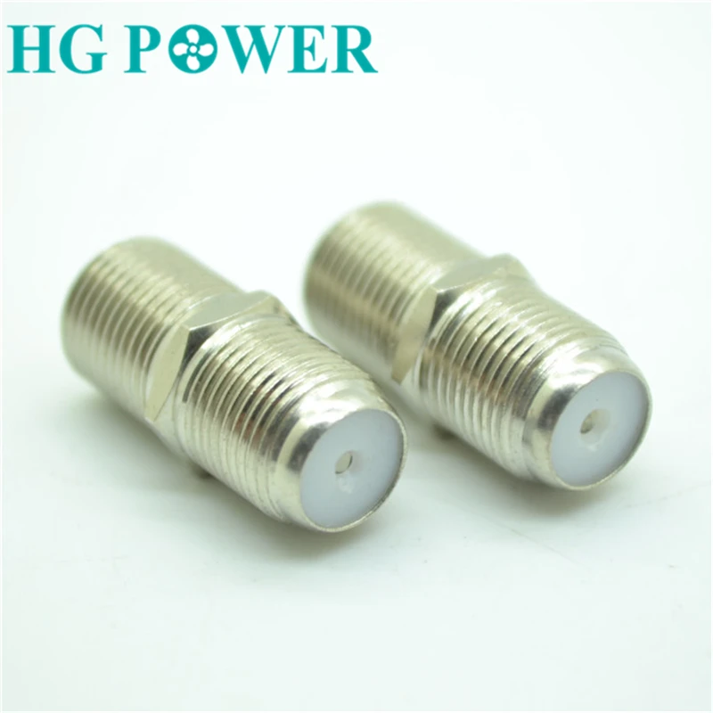 

5 Pcs RG59/RG6 Connector F Type RG6 Connector Coaxial Coupler Adapter Female F/F Coax Coaxial Cable Used In Video Silver