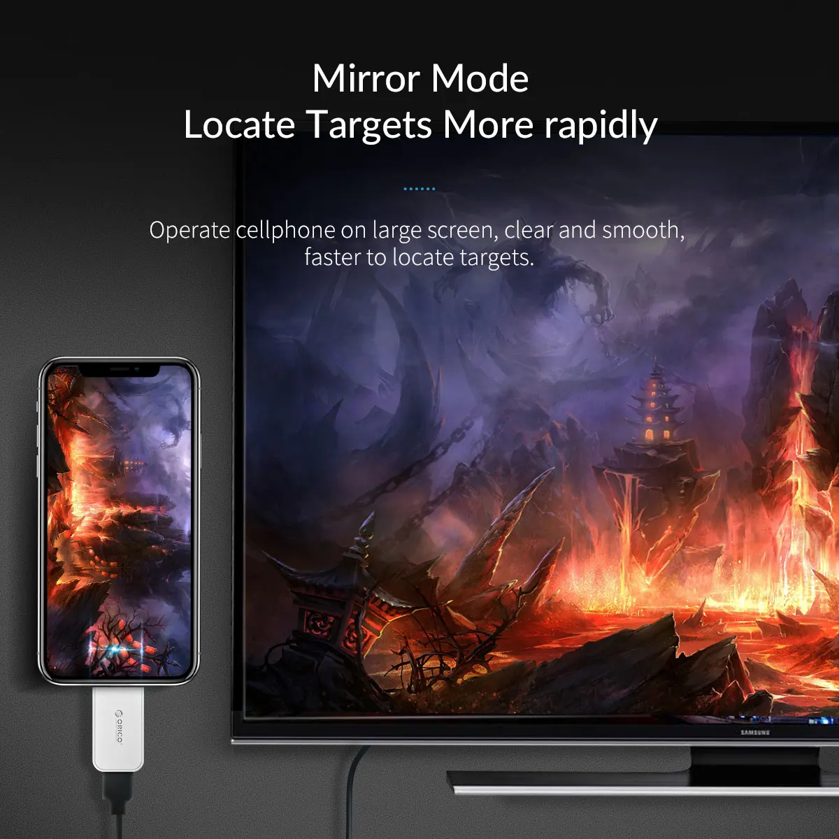 ORICO USB C к HDMI совместимые конвертеры 4K 30Hz/60Hz Тип 3 1 аудио разъем адаптер видео