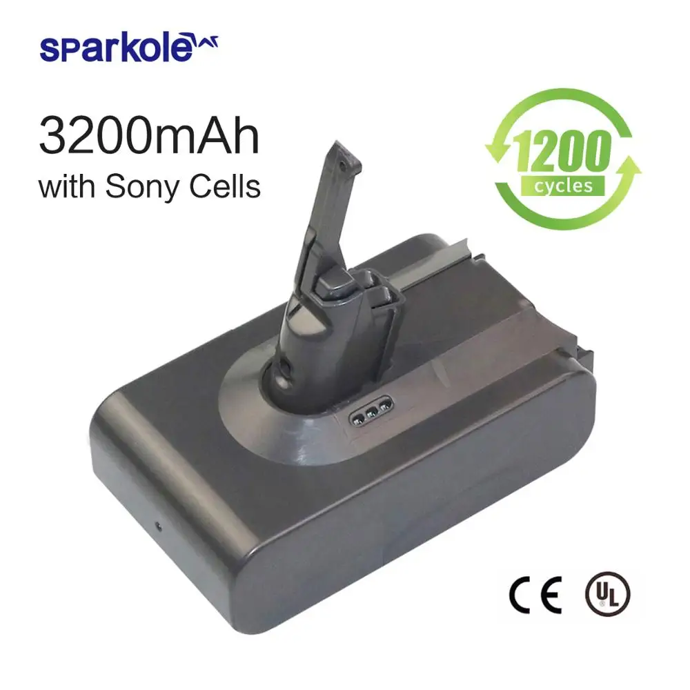V8 3200 mAh 21,6 в 3.2ач литий-ионный аккумулятор для Dyson V8 серии V8 абсолютный V8 животное V8 пушистый с японскими импортными ячейками реальная емкость - Color: V8 3200 mAh