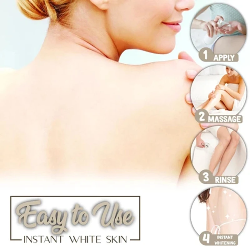 

Whitening Volcanic Mud Bath Milk Cream Body Wash Exfoliating Body Lotion for Men Women TU45889