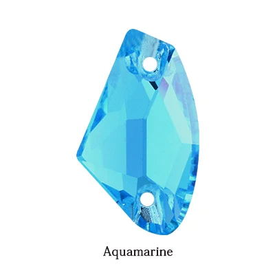 Aquamarine Высокое качество блестящий цвет пришить Кристальные Стразы для аппликации камни плоская задняя часть для одежды/дизайн ювелирных изделий DIY/аппликация "цветы" - Цвет: Aquamarine