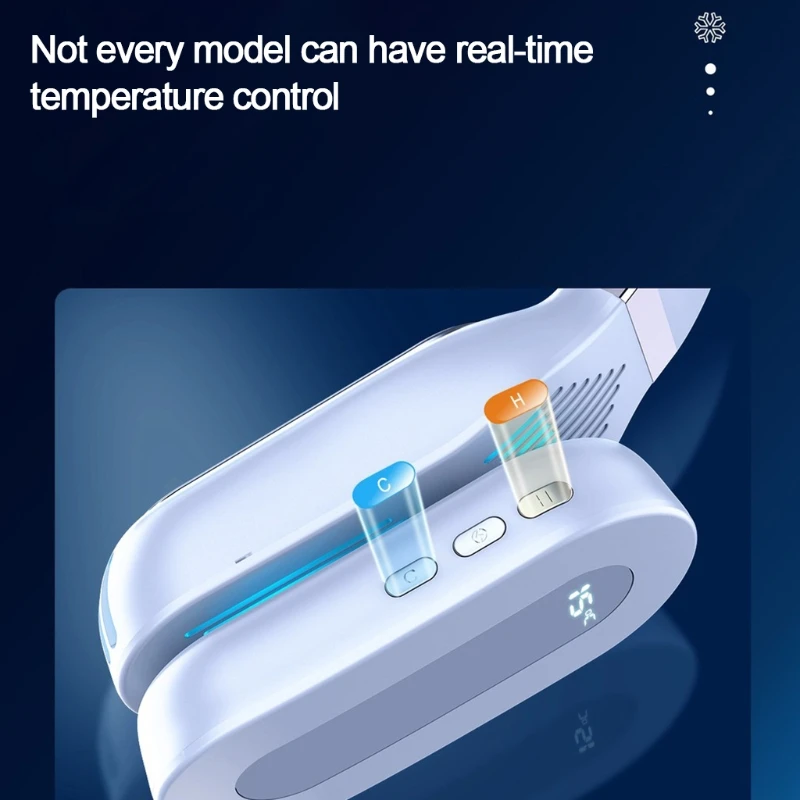 

Hanging Neck Portable Fan Headphone Design Rechargeable Hand Free Bladeless USB Wearable Neckband Mobile Air Conditioner