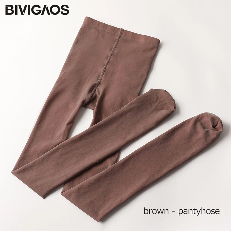 Brown-pantyhose BIVIGAOS осенние зимние тонкие дышащие женские колготки сексуальные Серые колготки прозрачные облегающие леггинсы Сексуальные колготки Леггинсы - Цвет: Brown-pantyhose