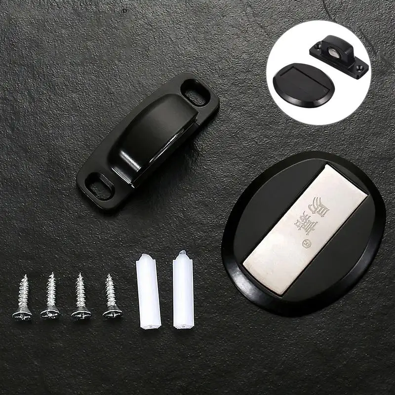 

1Pc Simple Door Closer Convenient Anti-collision Door Buffer Door Wedge with Matching Screws for Hotel Office