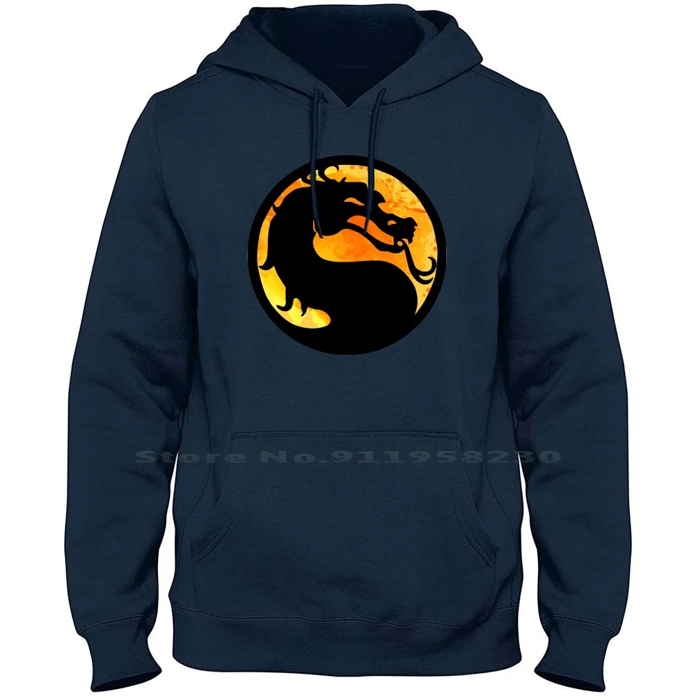 

Мужская хлопковая толстовка с капюшоном Mortal Kombat, большие размеры 6XL