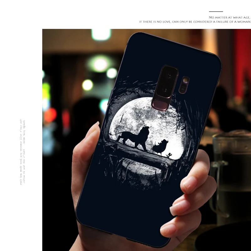 A15 Мягкий силиконовый чехол для телефона samsung Galaxy S10 E S9 S8 Plus S6 S7 Edge S10e, черный чехол из ТПУ с рисунком «Король льва свинья» - Цвет: A15