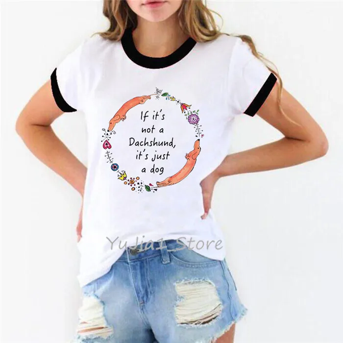 Y81617 B A woman needs a Dachshund funny t shirts women graphic tee shirt femme dog lover t shirt animal print white t-shirt summer tops - Цвет: Y81617 B