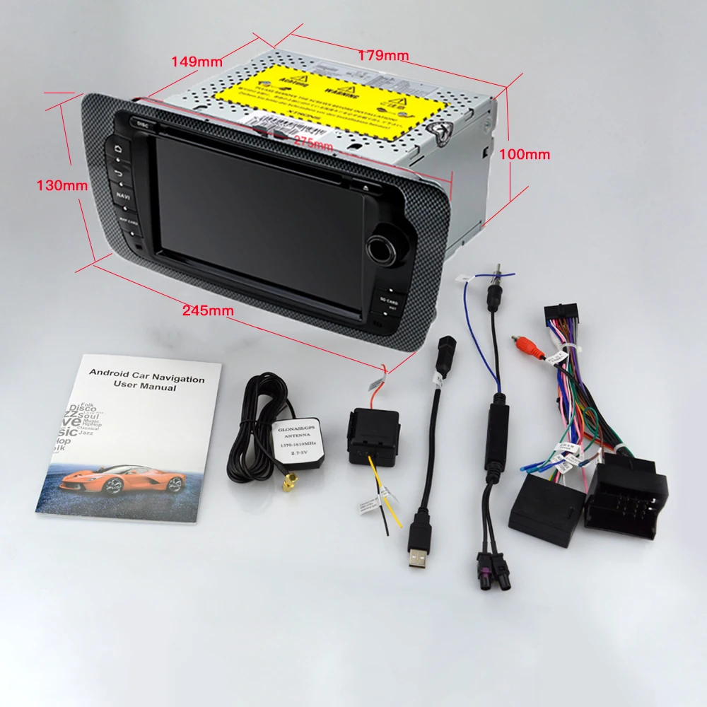 Автомагнитола EKIY 7 &quotips Android 9 0 для Seat Ibiza 2009 2010 2012 2013 gps навигация 2 Din экран Радио