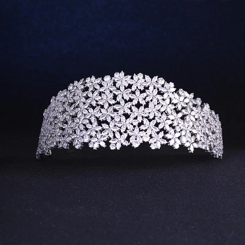 Обручи для волос модные женские свадебные головные уборы с кубическим цирконием